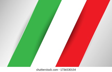 Italian background with flag - Vector
