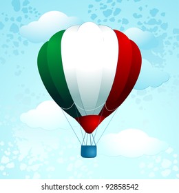Italian balloon, vector illustration