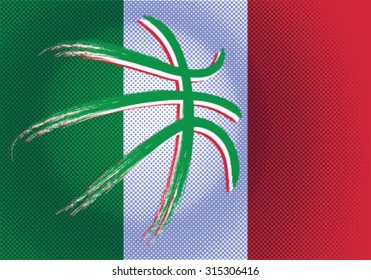 Italian basketball, vector