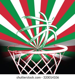 Italian basketball, vector