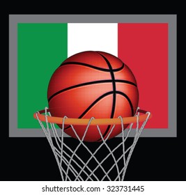 Italian basketball, vector