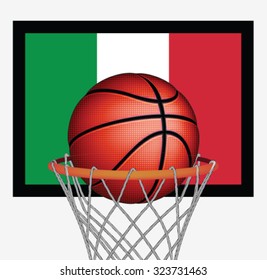 Italian basketball, vector