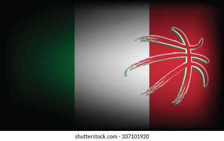 Italian basketball, vector