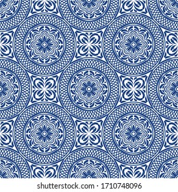 Italian Ceramic Tile Pattern Mediterranean Porcelain Stock Vector ...