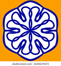 Italian ceramic tile pattern. Mediterranean porcelain pottery. Ethnic folk ornament. Mexican talavera, portuguese azulejo, spanish majolica, arabesque motif
