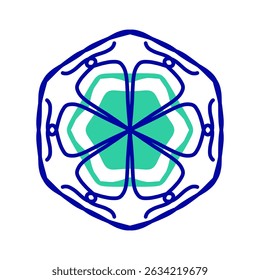 Italian ceramic tile pattern. Mediterranean porcelain pottery. Ethnic folk ornament. Mexican talavera, portuguese azulejo, spanish majolica, arabesque motif