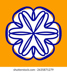Italian ceramic tile pattern. Mediterranean porcelain pottery. Ethnic folk ornament. Mexican talavera, portuguese azulejo, spanish majolica, arabesque motif