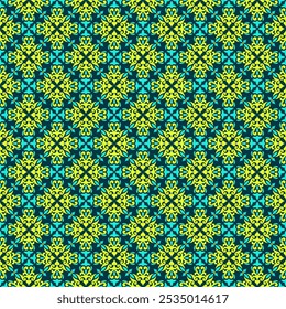 Italian ceramic tile pattern vector. Ethnic folk ornament. Mexican talavera, portuguese azulejo vector