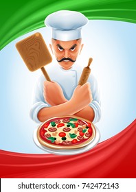 Pizza de chef italiano