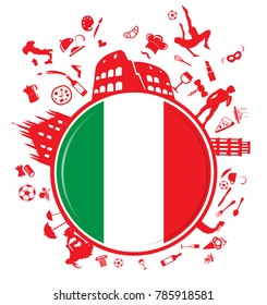 italian circle background 