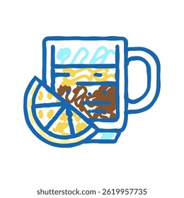 italian coffee doodle icon sketch vector. italian coffee sign. isolated symbol illustration