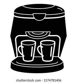 Italian coffee machine icon. Simple illustration of italian coffee machine vector icon for web design isolated on white background