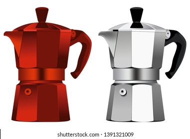 Italian coffee machine vector design