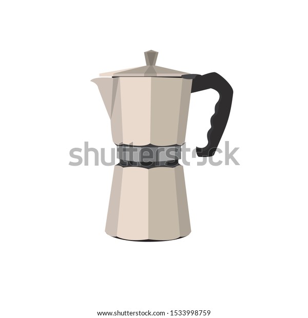 Italian Coffee Maker Espresso Machine Moka Stock Vector Royalty Free