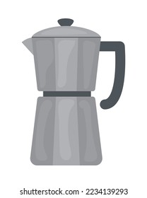 italian coffee maker icon on white background