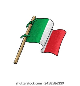 Italian Country Flag Vector Illustration