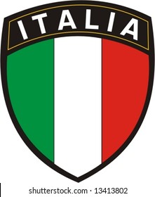 italian crest  flag