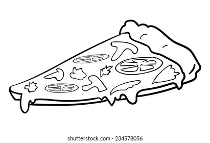 9,748 Pizza line drawing Images, Stock Photos & Vectors | Shutterstock
