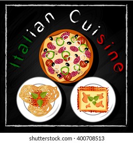 Italian cuisine set