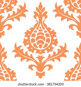 Italian damask brocade pattern seamless vector background tile