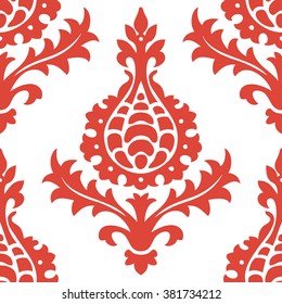 Italian damask brocade pattern seamless vector background tile