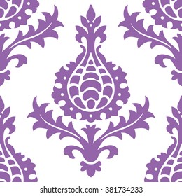 Italian damask brocade pattern seamless vector background tile