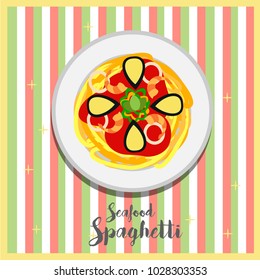 Italian Dishes Illustration