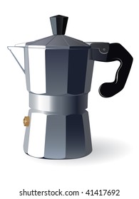 Italian espresso machine. Vector Illustration