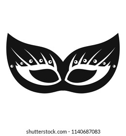 Italian festive mask icon. Simple illustration of italian festive mask vector icon for web design isolated on white background