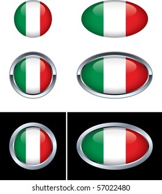 Italian Flag Buttons