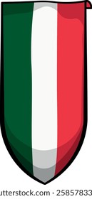 Italian flag or emblem without background