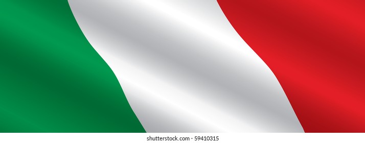 Italian Flag Flowing