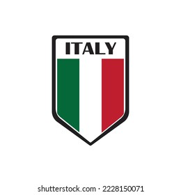 diseño de ilustración vectorial de icono de bandera de italia