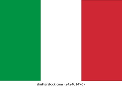 Italian flag illustration. Original color
