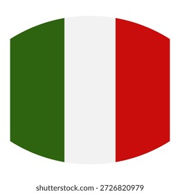 Bandeira italiana com polo em vetor