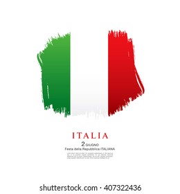 Brushfor Italia National Flag Stock Vector (Royalty Free) 1301323687 ...