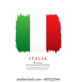 Brushfor Italia National Flag Stock Vector (Royalty Free) 1301323687 ...