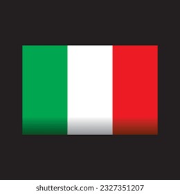 italian flag vector design, cool italian flag, italian flag template