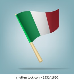 italian flag, vector illustration