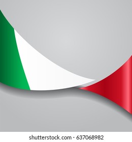 Italian Flag Wavy Abstract Background Vector Stock Vector (Royalty Free ...