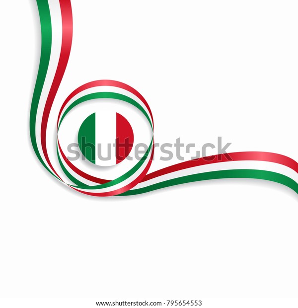 Italian Flag Wavy Abstract Background Vector Stock Vector (Royalty Free ...