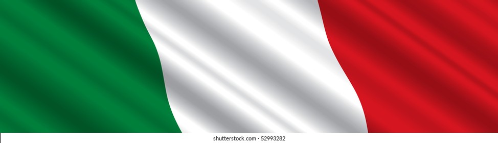 Italian Flag in the wind