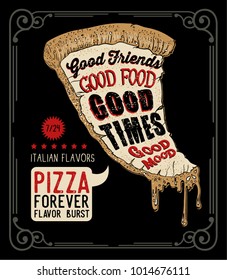 italian flavors.pizza illustration work