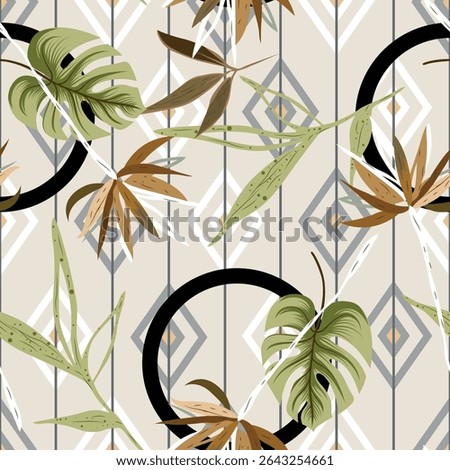Italian floral pattern, Original from the 18th century. The Cleveland Museum of Art, Vintage flower pattern art drawing illustration, seamless flower pattern painting, old art print