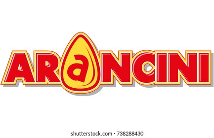 Italian food - Arancini vector