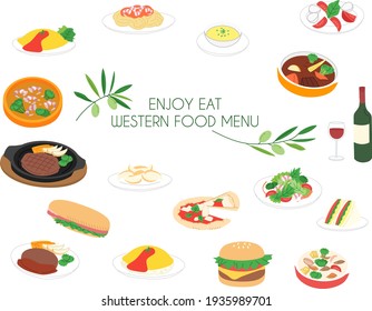 Italian food menu icon, meal, restaurant