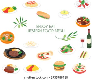 Italian food menu icon, meal, restaurant