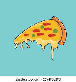 italian food pizza vector illustration svg