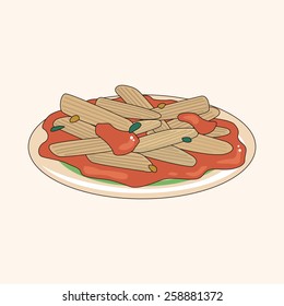 Italian food theme elements