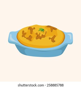 Italian food theme elements